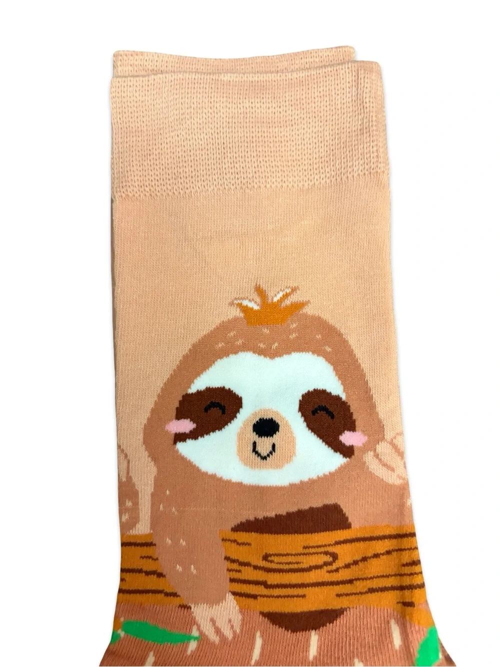 Sloth Novelty Crew Socks One Size Fits Most